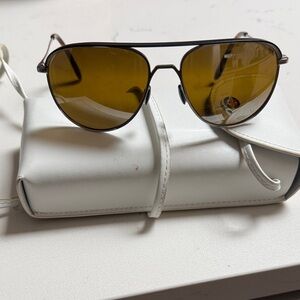 Vuarnet Aviator Glasses with Yellow Lenses